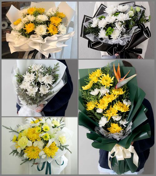 河北石家庄新乐市白事花束代送